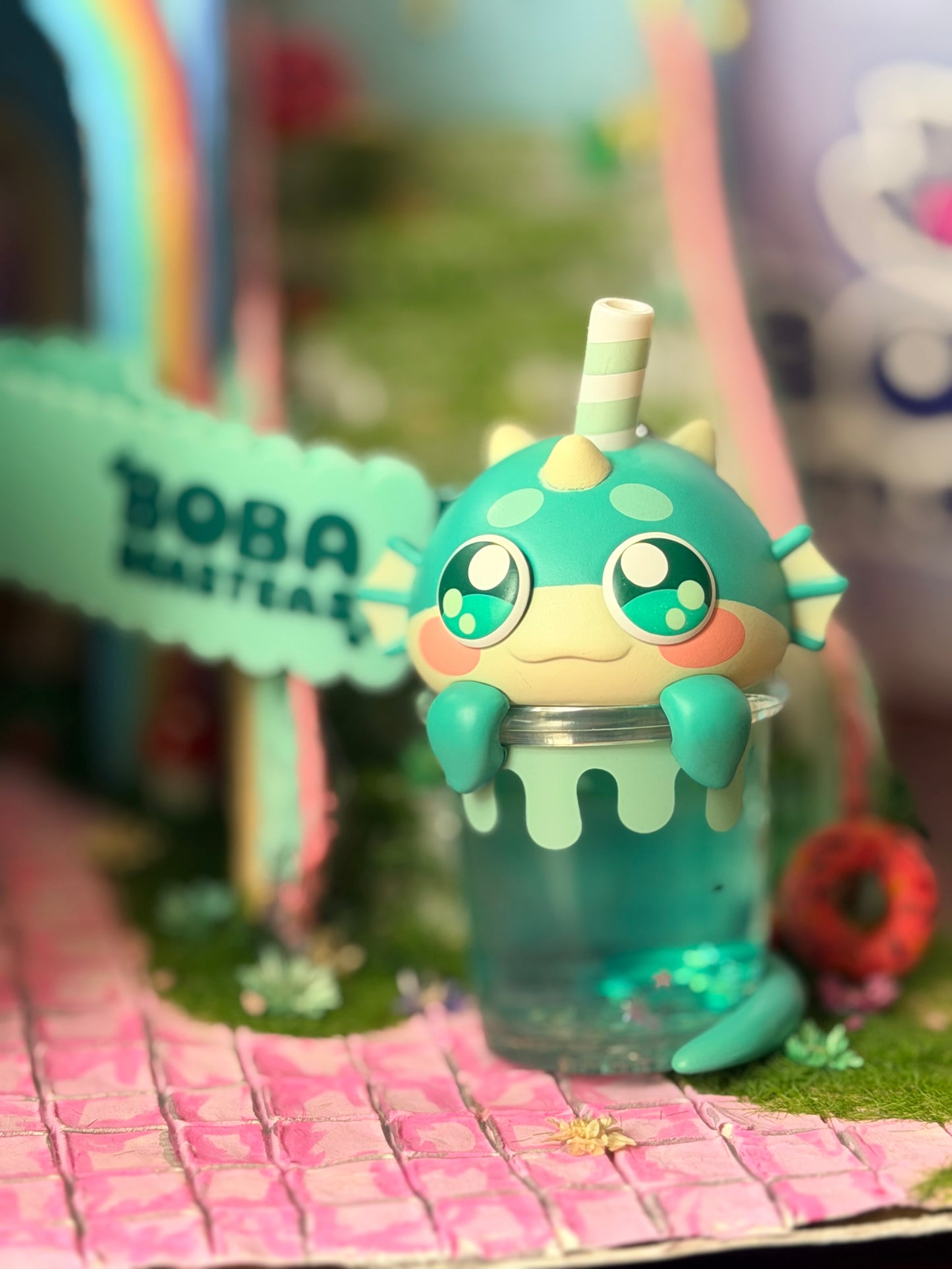 Boba Beasteas - confirmed - Loch ness monster blue pea flower tea