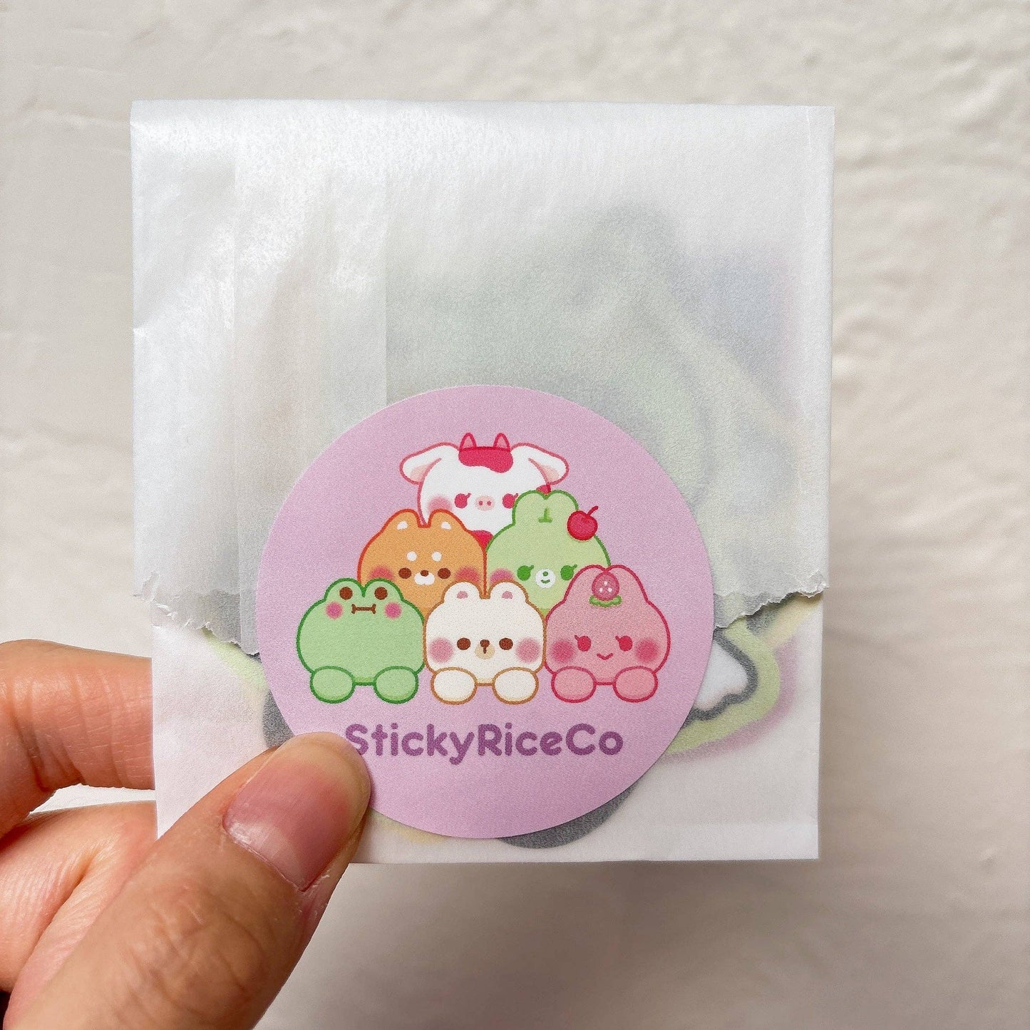 Cute Cat Meme Heavy Duty Waterproof Vinyl Diecut Stickers: Apple Cat