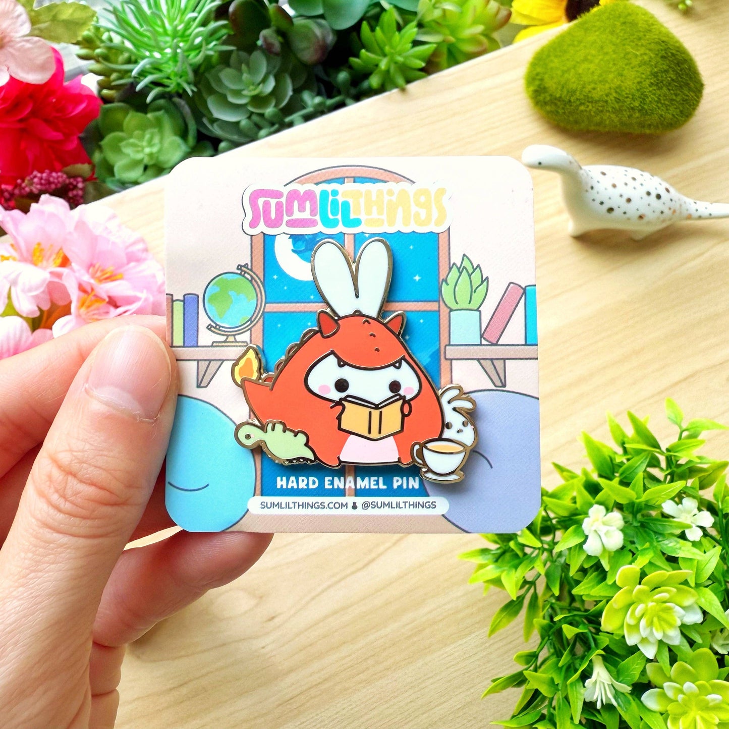 Enamel Pin - Lil Dragon Reads