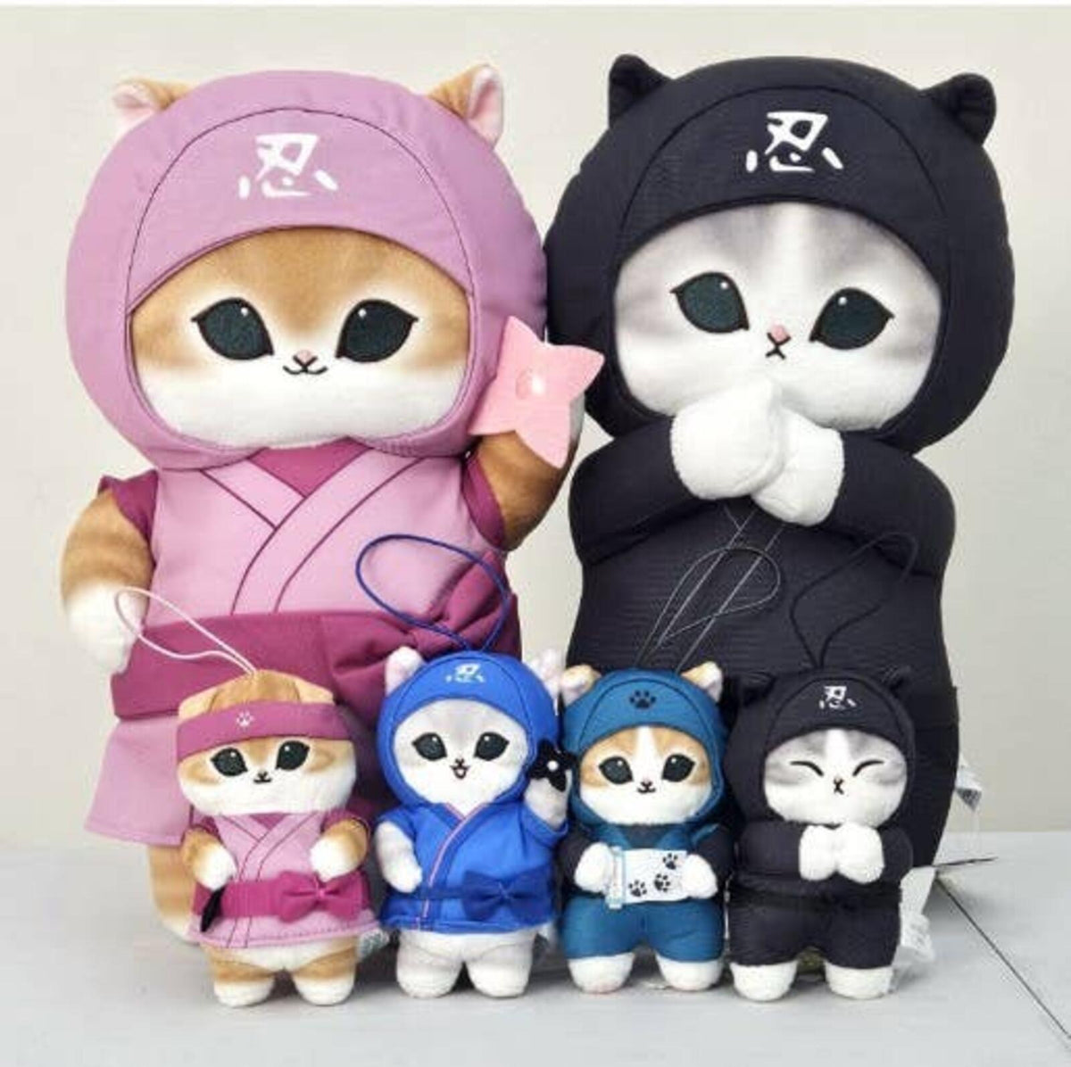 Mofusand Ninja Nyan Mascot Plush Key - Black Ninja