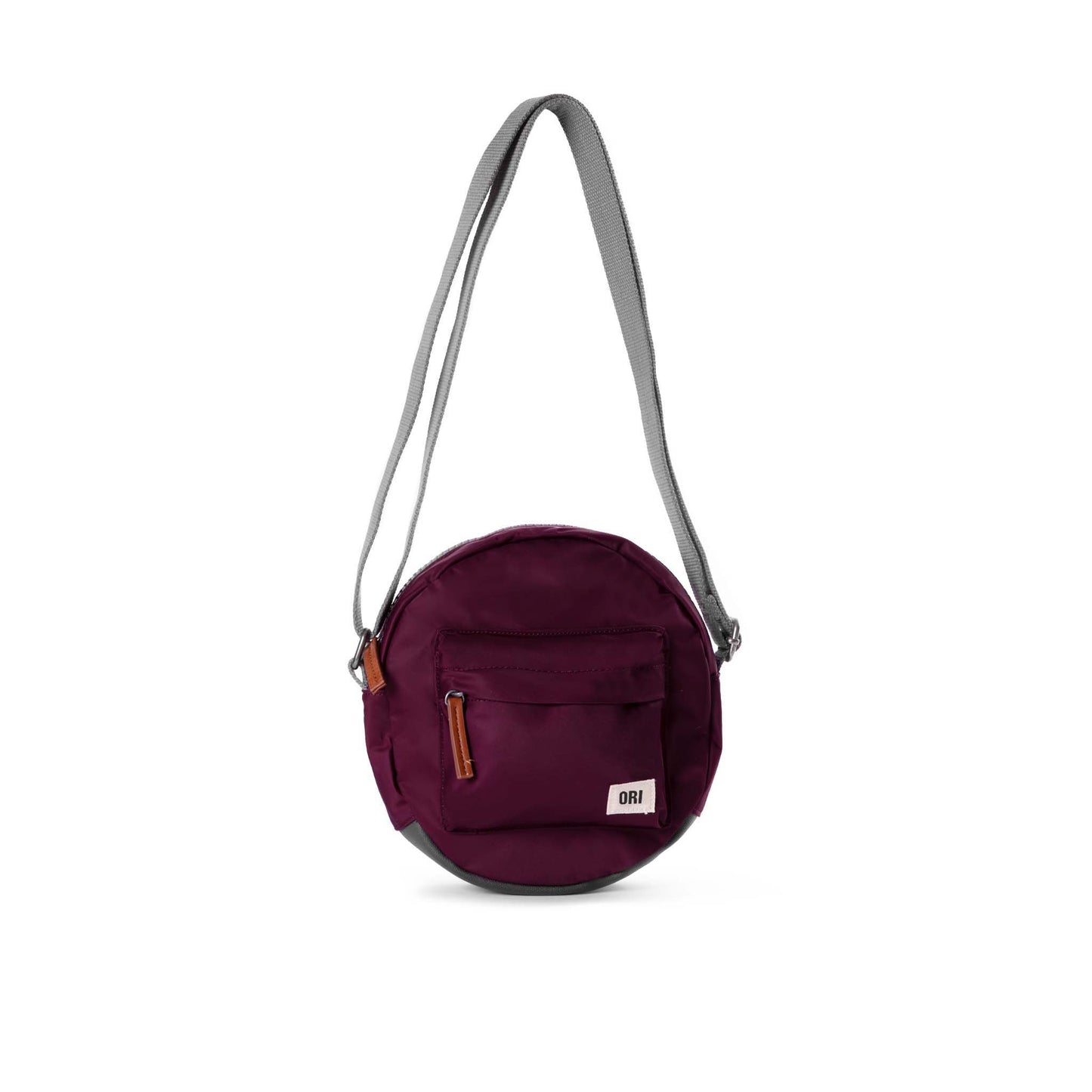 Paddington Crossbody in Plum Nylon: Medium