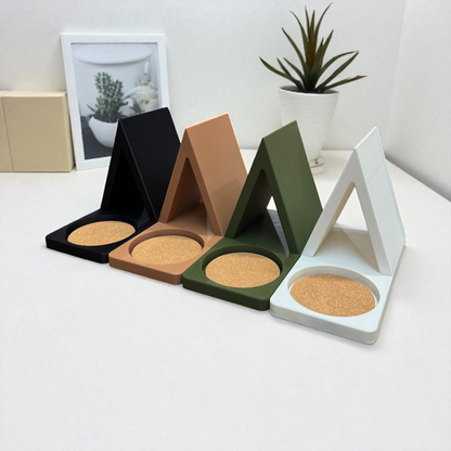 Book Stand Place Holder with Coaster: Black