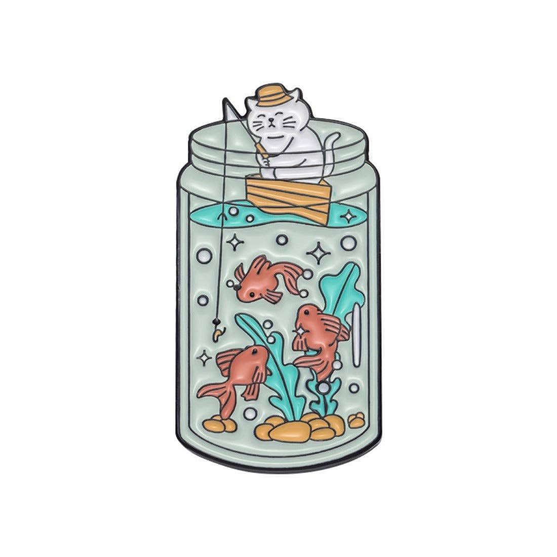 Pinori - Whimsical Potion Planet Enamel Pin: Blue