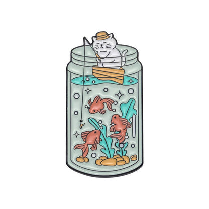 Pinori - Whimsical Potion Planet Enamel Pin: Purple
