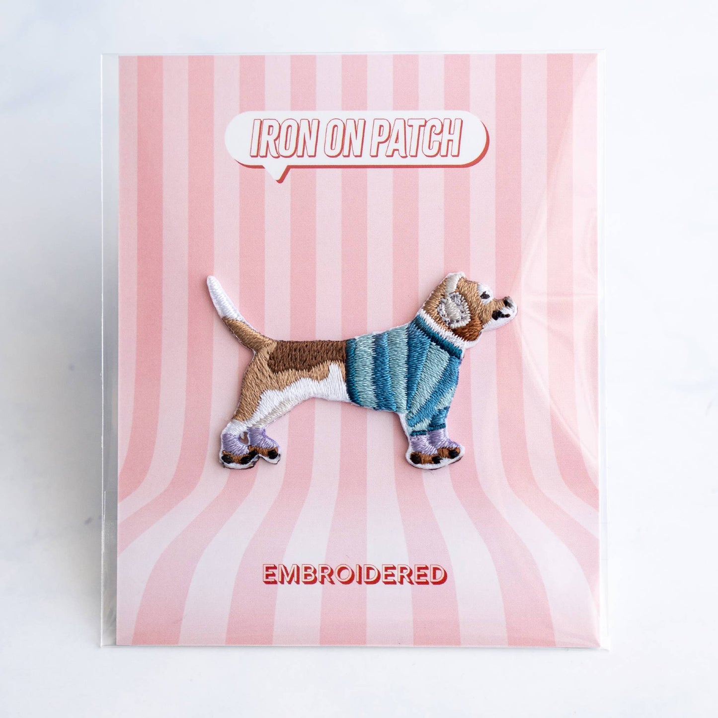 Dog Patches - Iron on Patch : Coffee connoisseur