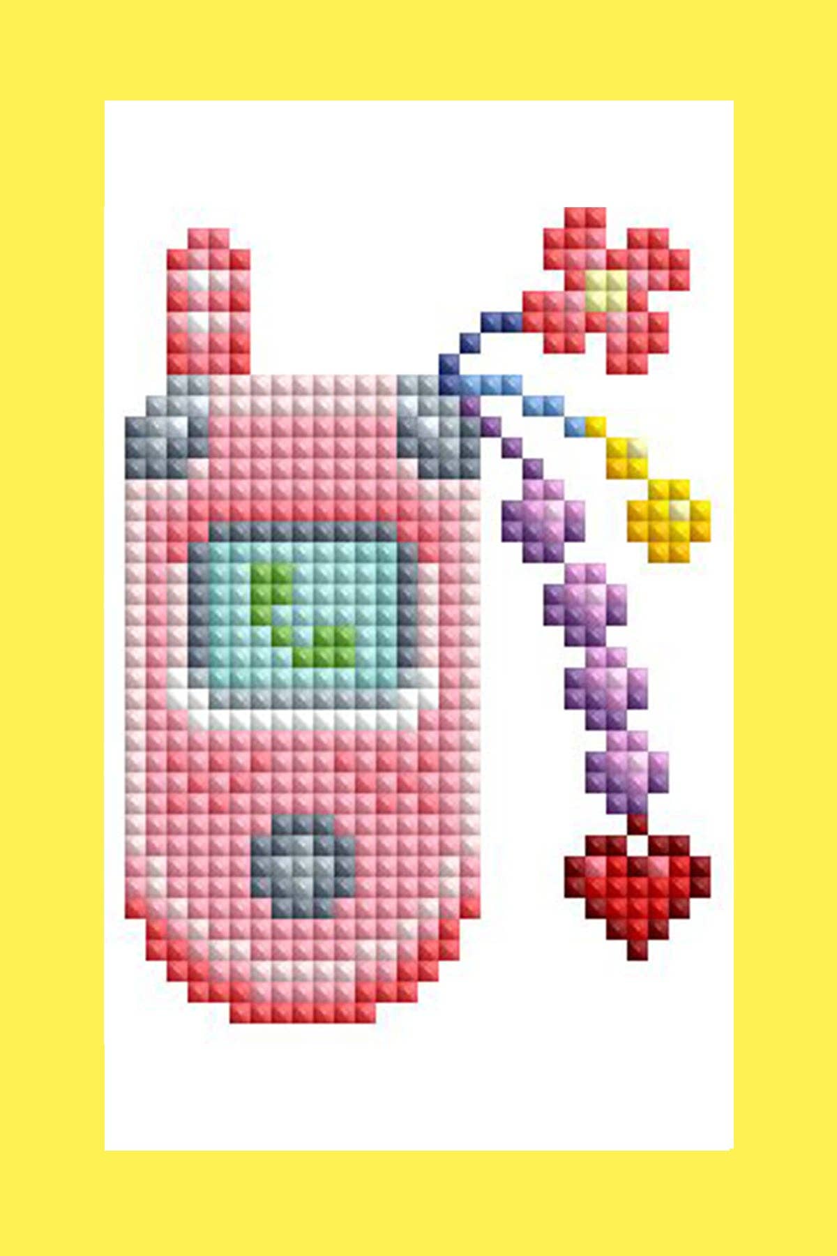 Mini Dazzles™ - 90s: Square With 25 Colors Including 1 AB and 1 Electro Diamond and 1 Iridescent Diamond and 1 Frosted Diamond and 21 Fairy Dust Diamonds / 4,629 / 4" x 6" (10.2cm x 15.2cm)