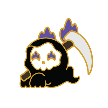 Mori the Mini Reaper Enamel Pin