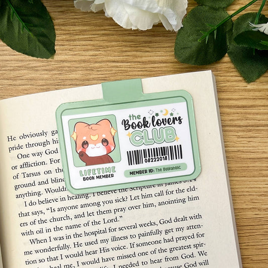 Book Lovers Club Friends Magnetic Bookmark: B2: The Bookaholic - Mochi