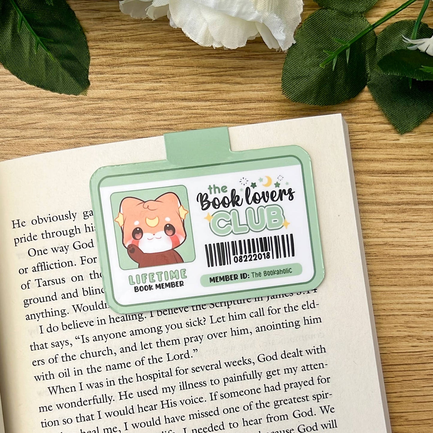 Book Lovers Club Friends Magnetic Bookmark: B4: Book Enthusiast - Nacho