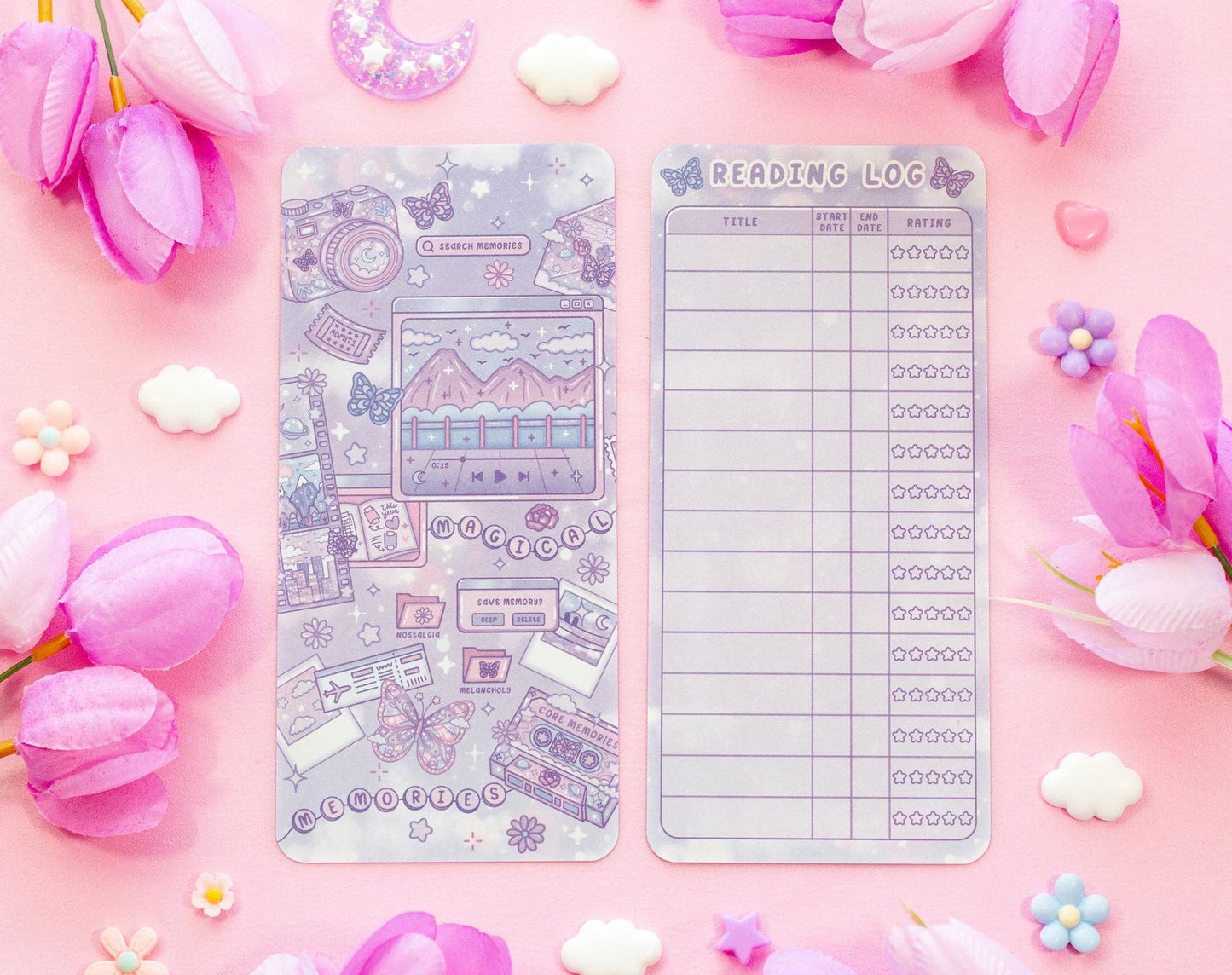 Magical Memories Reading Log Bookmark