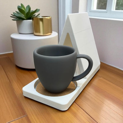Book Stand Place Holder with Coaster: Black