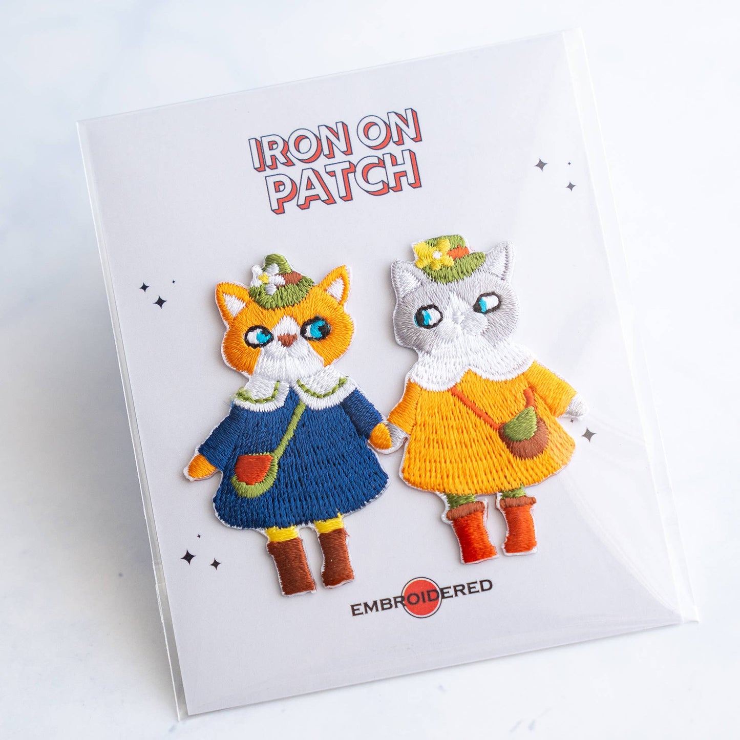 Cute Cat character Patches - Iron on Patch: 1