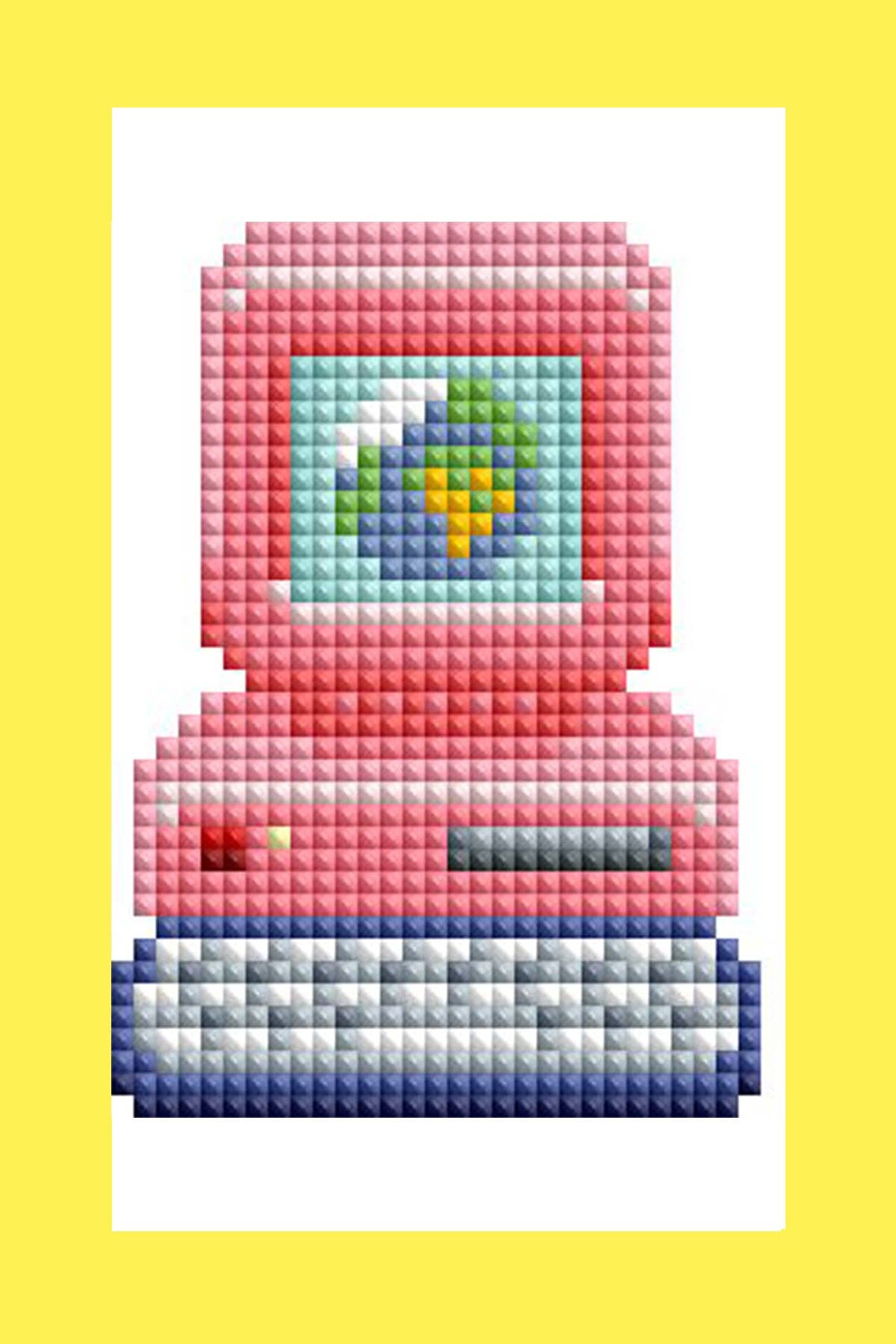 Mini Dazzles™ - 90s: Square With 25 Colors Including 1 AB and 1 Electro Diamond and 1 Iridescent Diamond and 1 Frosted Diamond and 21 Fairy Dust Diamonds / 4,629 / 4" x 6" (10.2cm x 15.2cm)