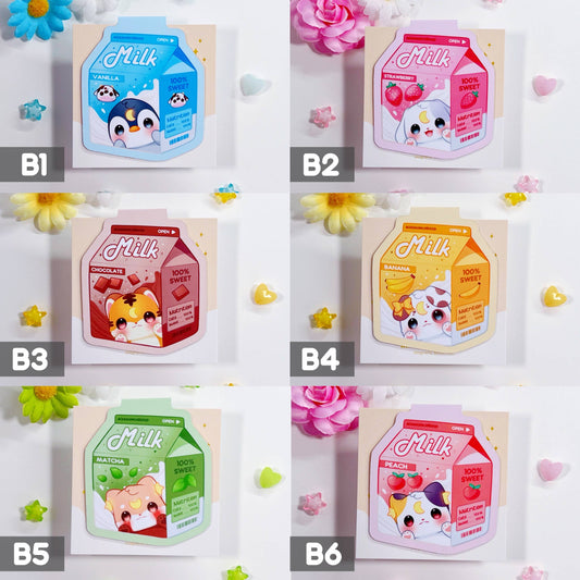 Milk Magnetic Bookmark: B4: Banana Milk