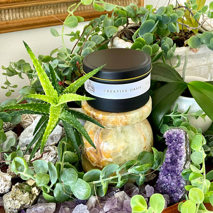 Creative Oasis • 8oz Soy Crystal Candle