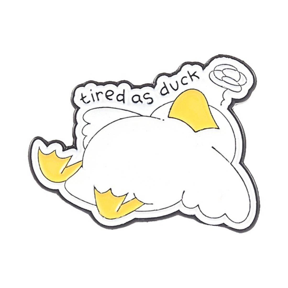 Pinori - Playful Character Enamel Pin: YLWRED