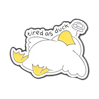 Pinori - Playful Character Enamel Pin: YLWRED