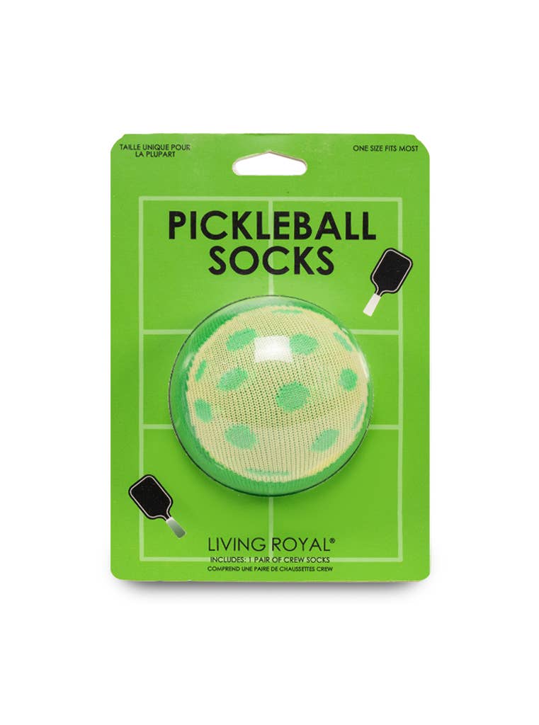 3D Packaged Crew Socks - Pickleball - Green