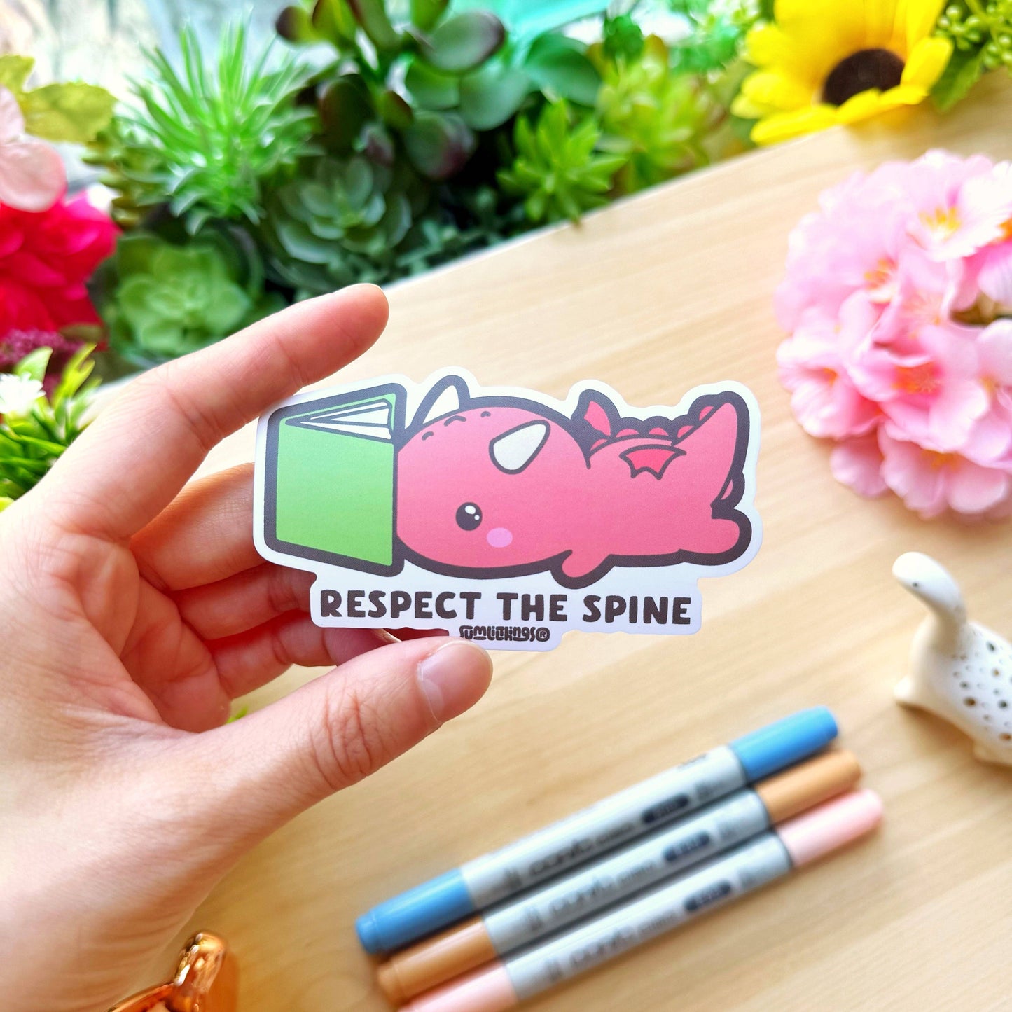 Vinyl Sticker - Respect the Spine