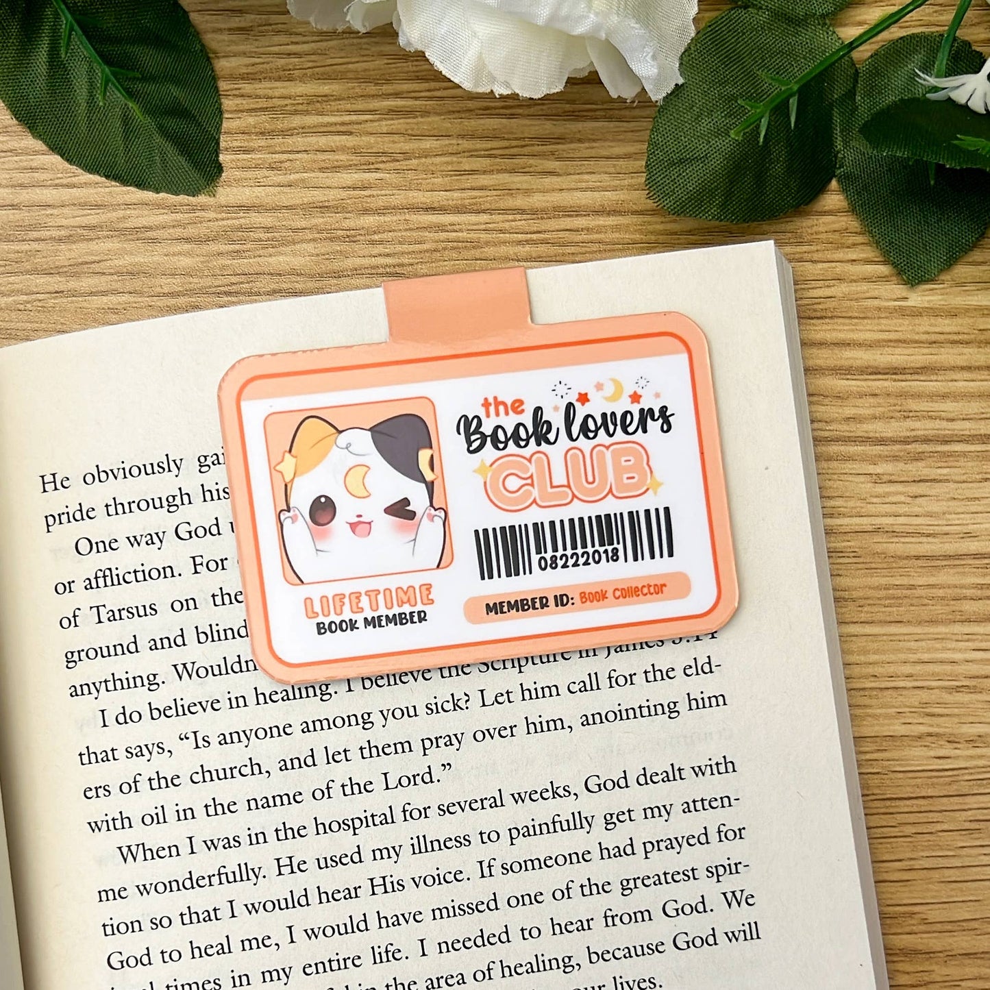 Book Lovers Club Friends Magnetic Bookmark: B4: Book Enthusiast - Nacho