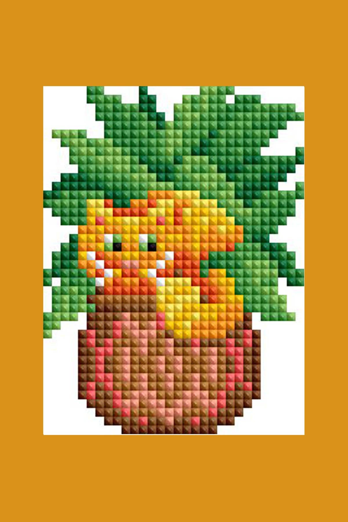 Mini Dazzles™ - Cats with Plants: Square With 22 Colors Including 4 ABs and 18 Fairy Dust Diamonds / 5,095 / 4" x 6" (10.2cm x 15.2cm)