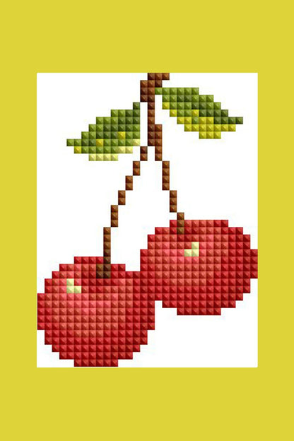 Mini Dazzles™ - Fruits: Square With 18 Colors Including 18 Fairy Dust Diamonds / 4,262 / 4" x 6" (10.2cm x 15.2cm)