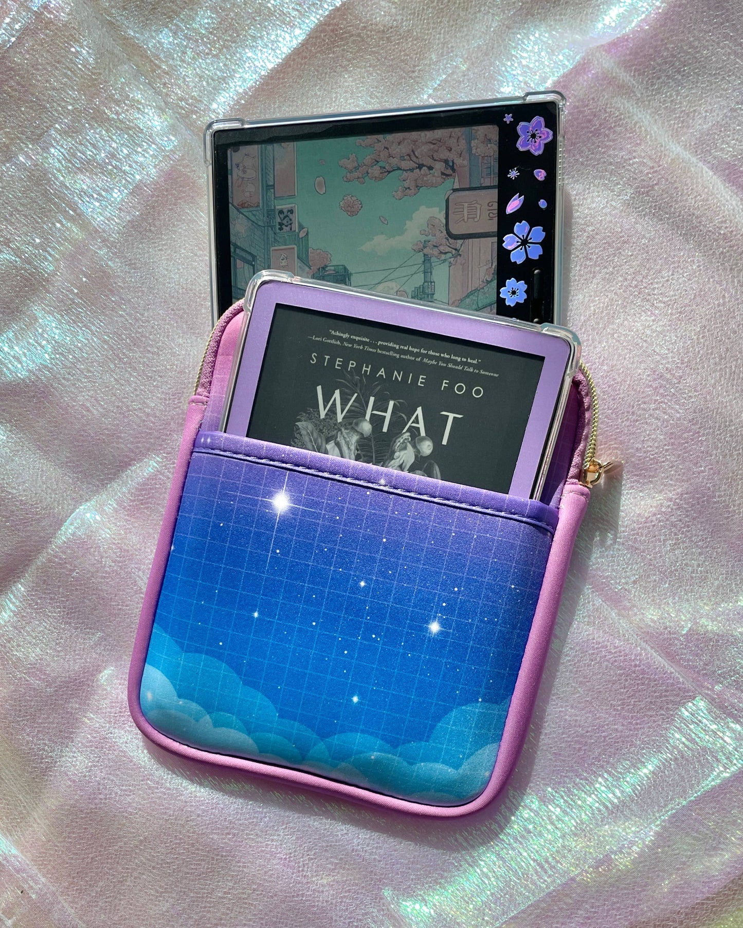 Dreamy Cloud & Moon Kindle Sleeve