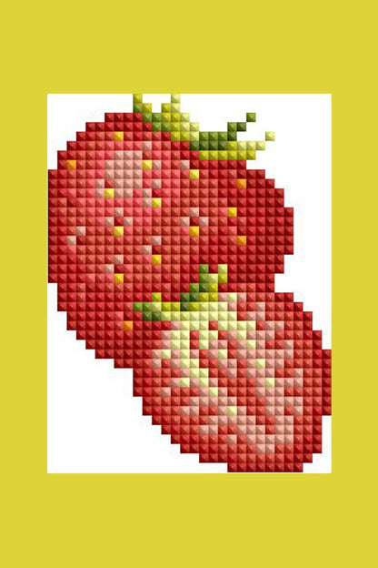 Mini Dazzles™ - Fruits: Square With 18 Colors Including 18 Fairy Dust Diamonds / 4,262 / 4" x 6" (10.2cm x 15.2cm)