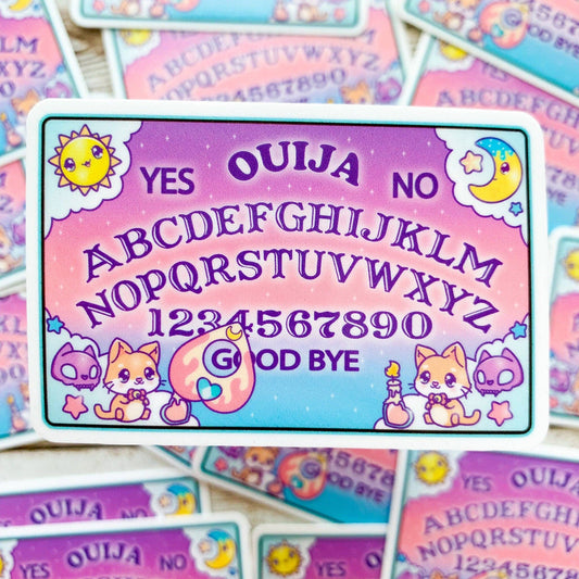 Ouija Board Vinyl Sticker / Waterproof and Weatherproof Vinyl Sticker