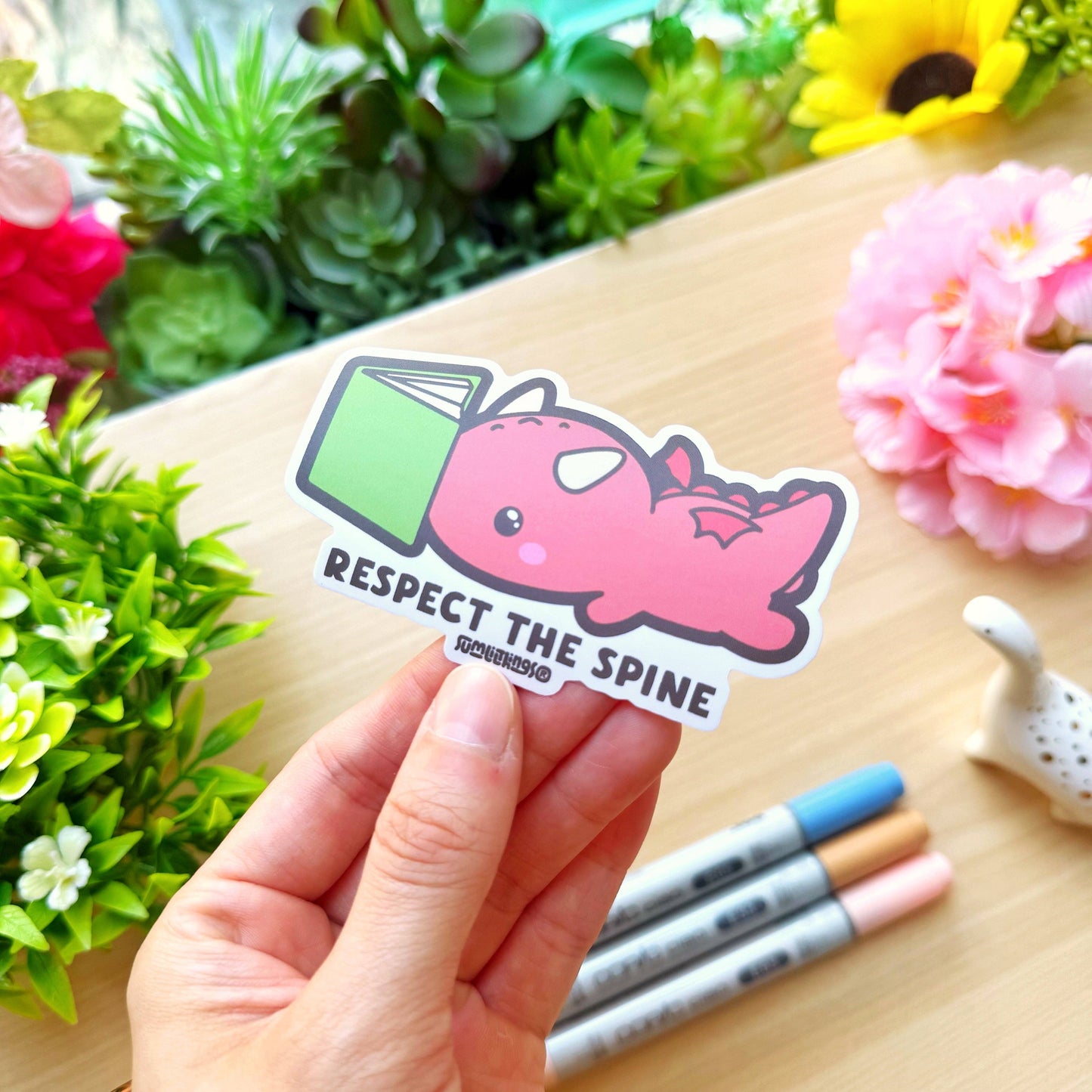 Vinyl Sticker - Respect the Spine