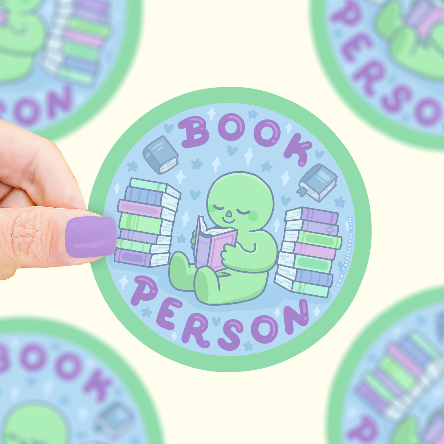 Book Person, Reader, Bookish, Little Guys, Vinyl Sticker