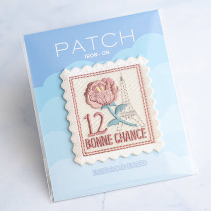 Vintage Stamps Patches - Iron on Patch: Peace Dove Stamp