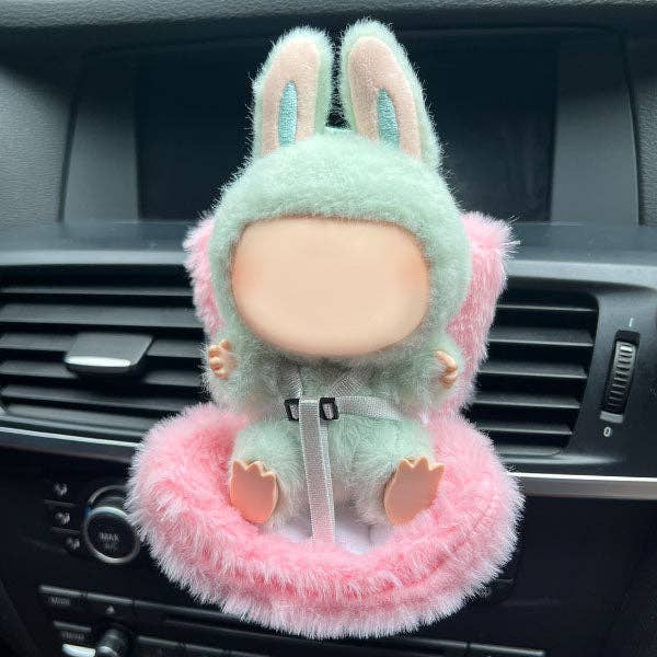 Mini Car Seat For Plush Dolls (1pc) Multiple Colors - Petite Threads: Blue