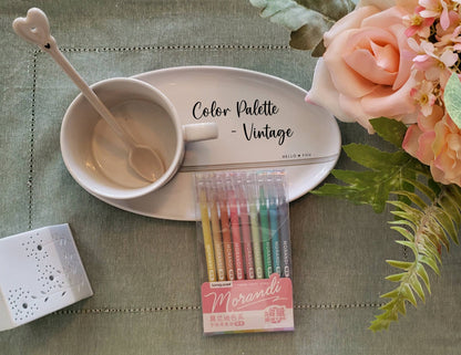 Morandi Gel Pens - 4 Color Options or Bundle: Salty