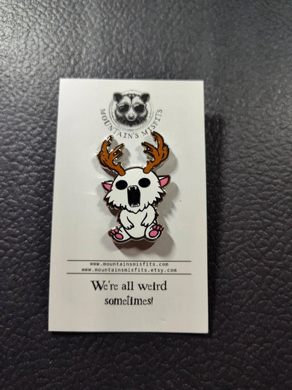 Wendigo Enamel Pin - Cryptid Pin
