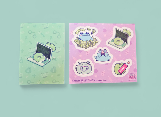 Crimes Sticker Sheet