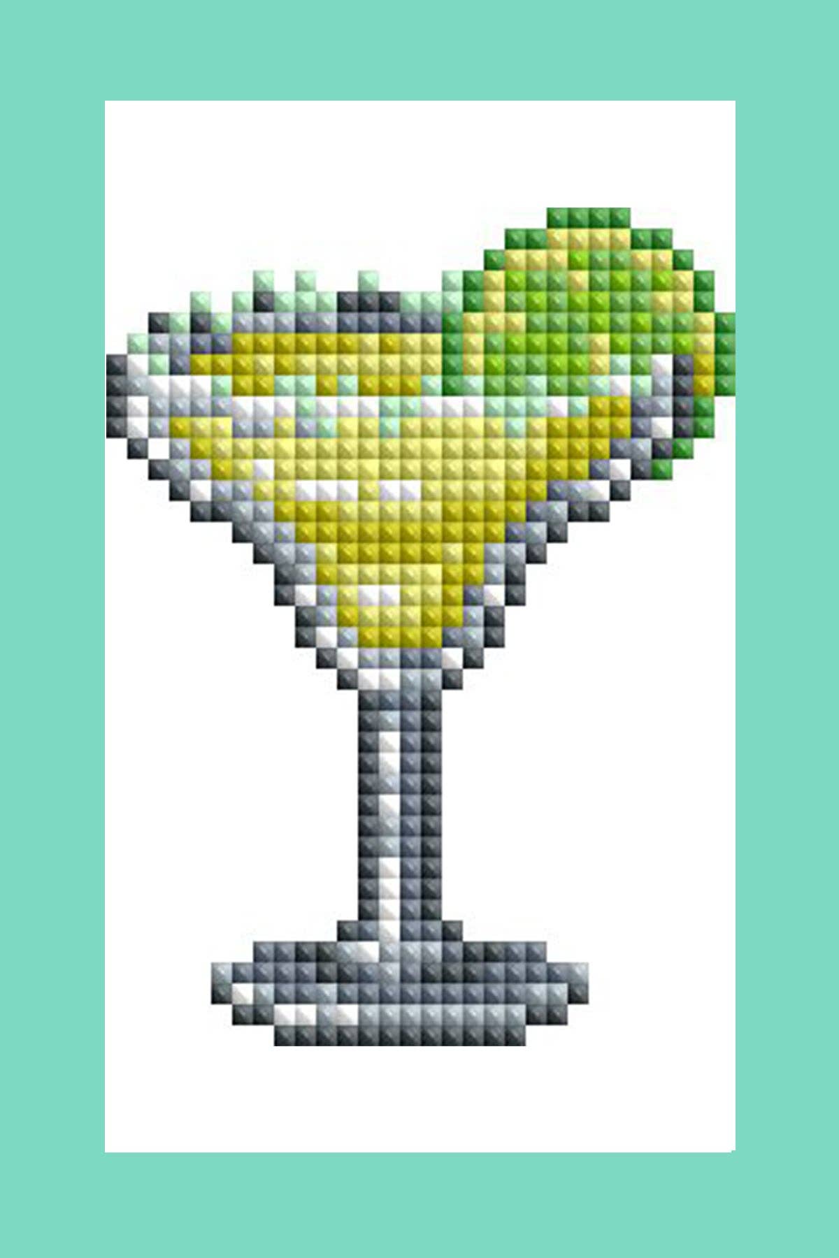 Mini Dazzles™ - Cocktails: Square With 19 Colors Including 1 AB and 18 Fairy Dust Diamonds / 3,760 / 4" x 6" (10.2cm x 15.2cm)