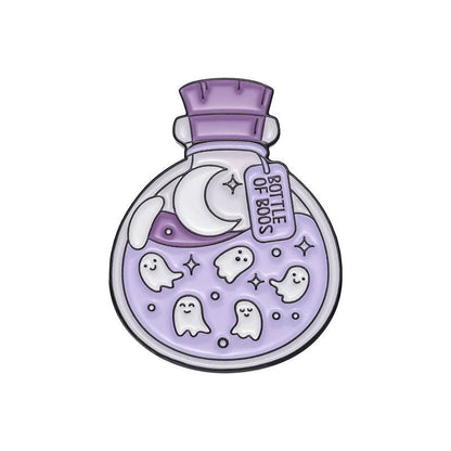 Pinori - Whimsical Potion Planet Enamel Pin: Green