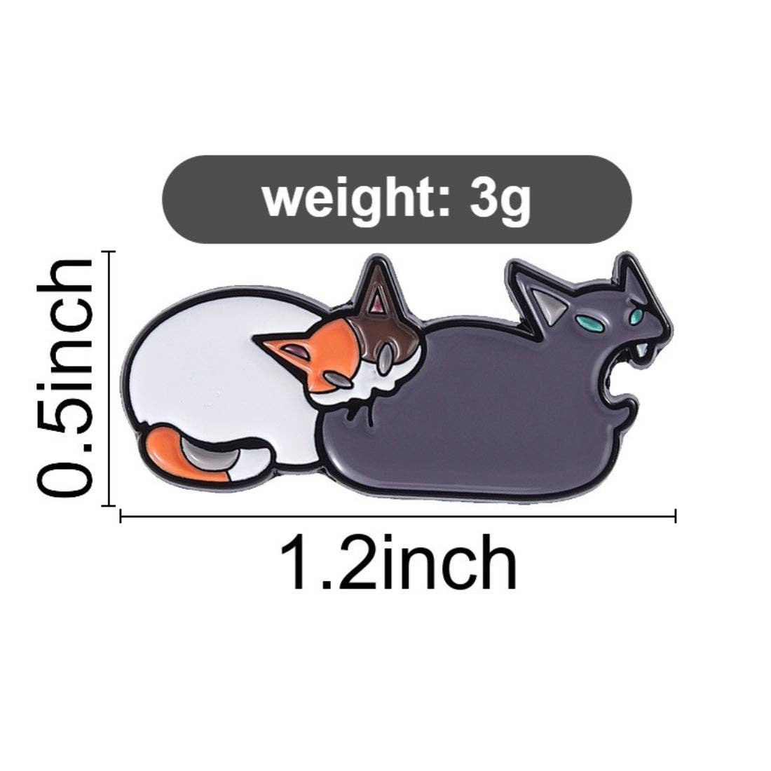 Pinori - Funny Cat Butt Bite Enamel Pin