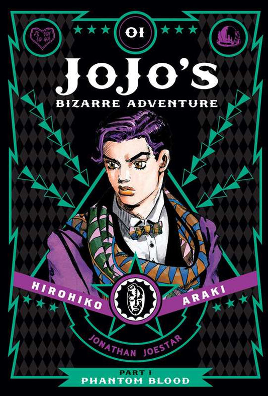 JoJo's Bizarre Adventure: Part 1--Phantom Blood, Vol. 1 by Hirohiko  Araki: Hardcover; 256 pages / English
