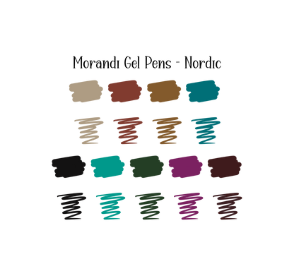 Morandi Gel Pens - 4 Color Options or Bundle: Sweet