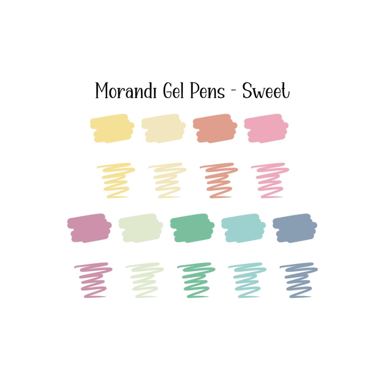 Morandi Gel Pens - 4 Color Options or Bundle: Sweet