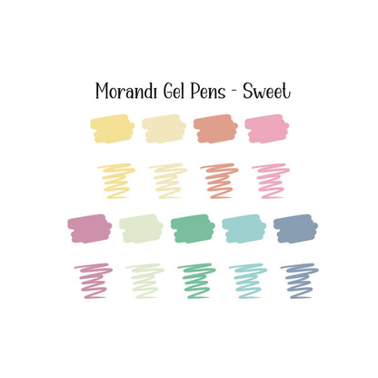 Morandi Gel Pens - 4 Color Options or Bundle: Sweet
