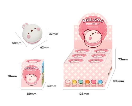 Molang Macaron Dessert Figure Blind Box