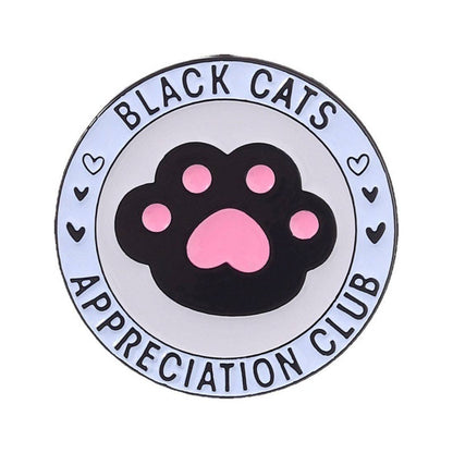 Pinori - Cat Fan Club Enamel Pin: Red