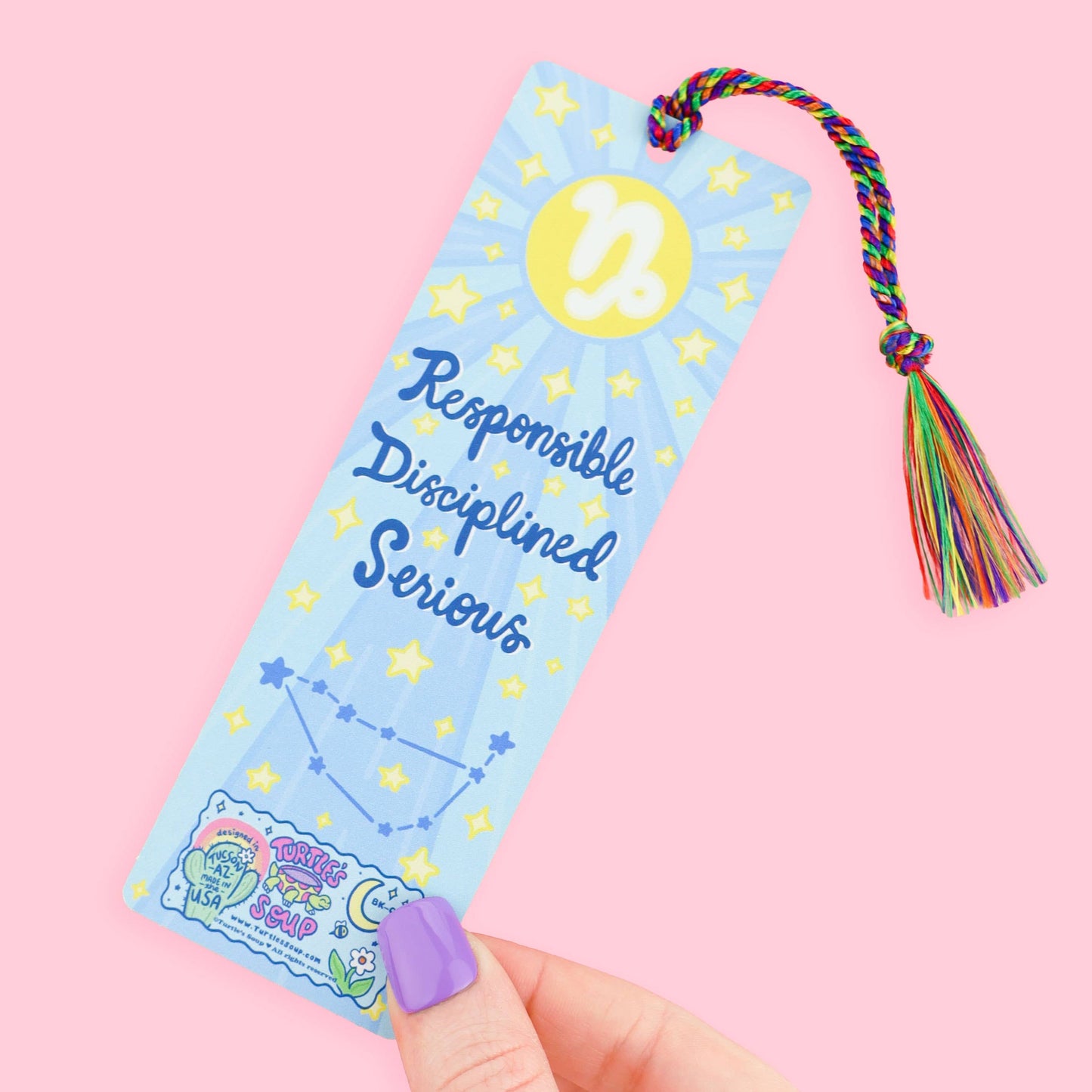 Capricorn Zodiac Bookish Horoscope Bookmark with Tassel