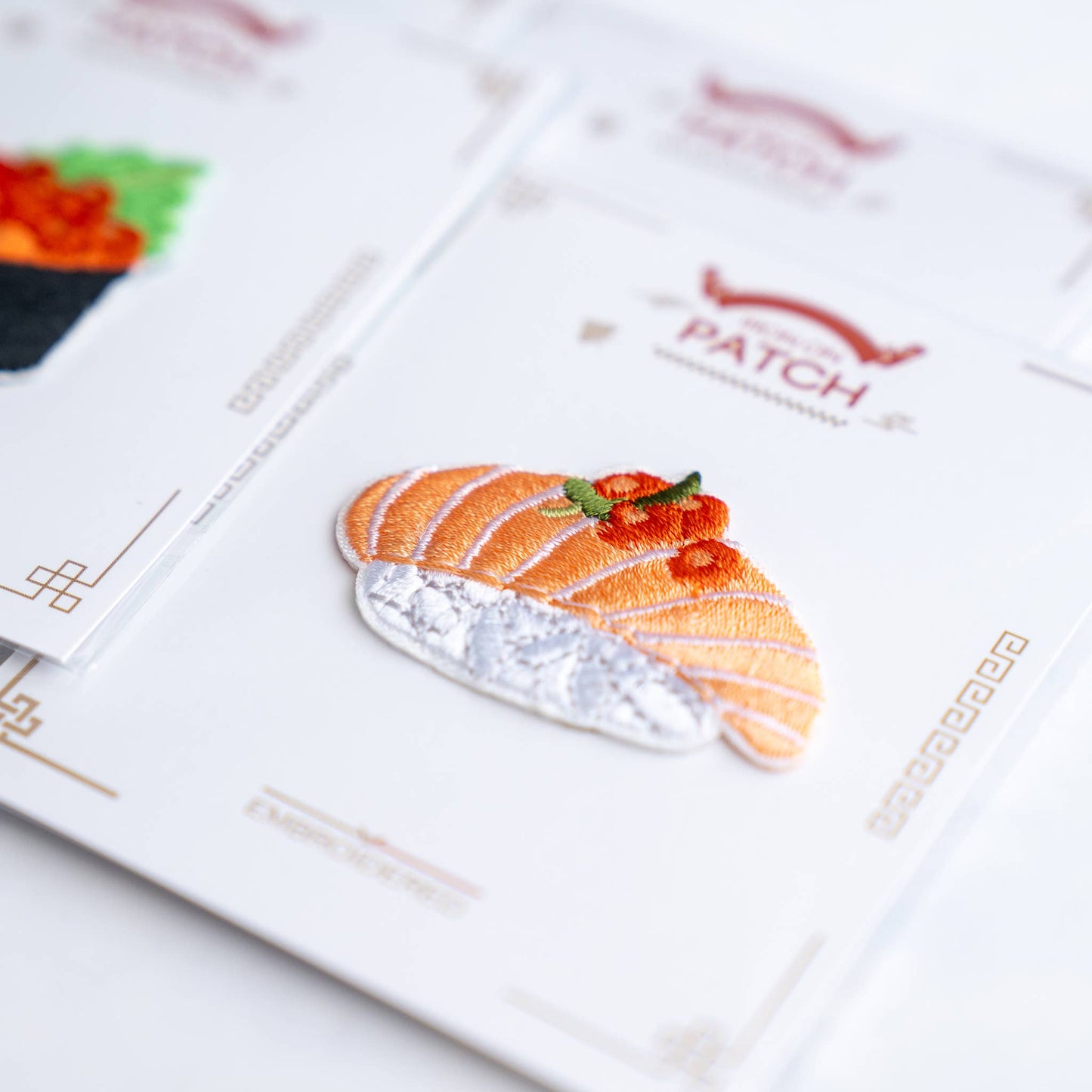 Sushi Patches - Iron on Patch: Salmon