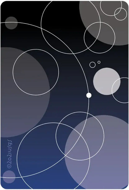 Abstract design with circles on a gradient background