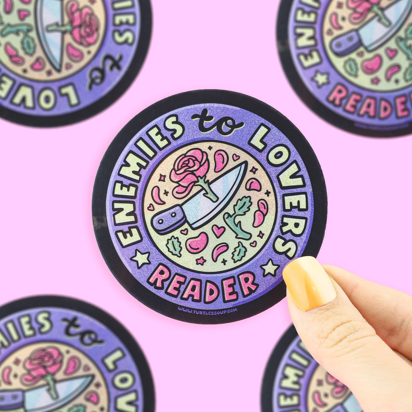 Enemies to Lovers Reader | Bookish | Holo | Vinyl Sticker