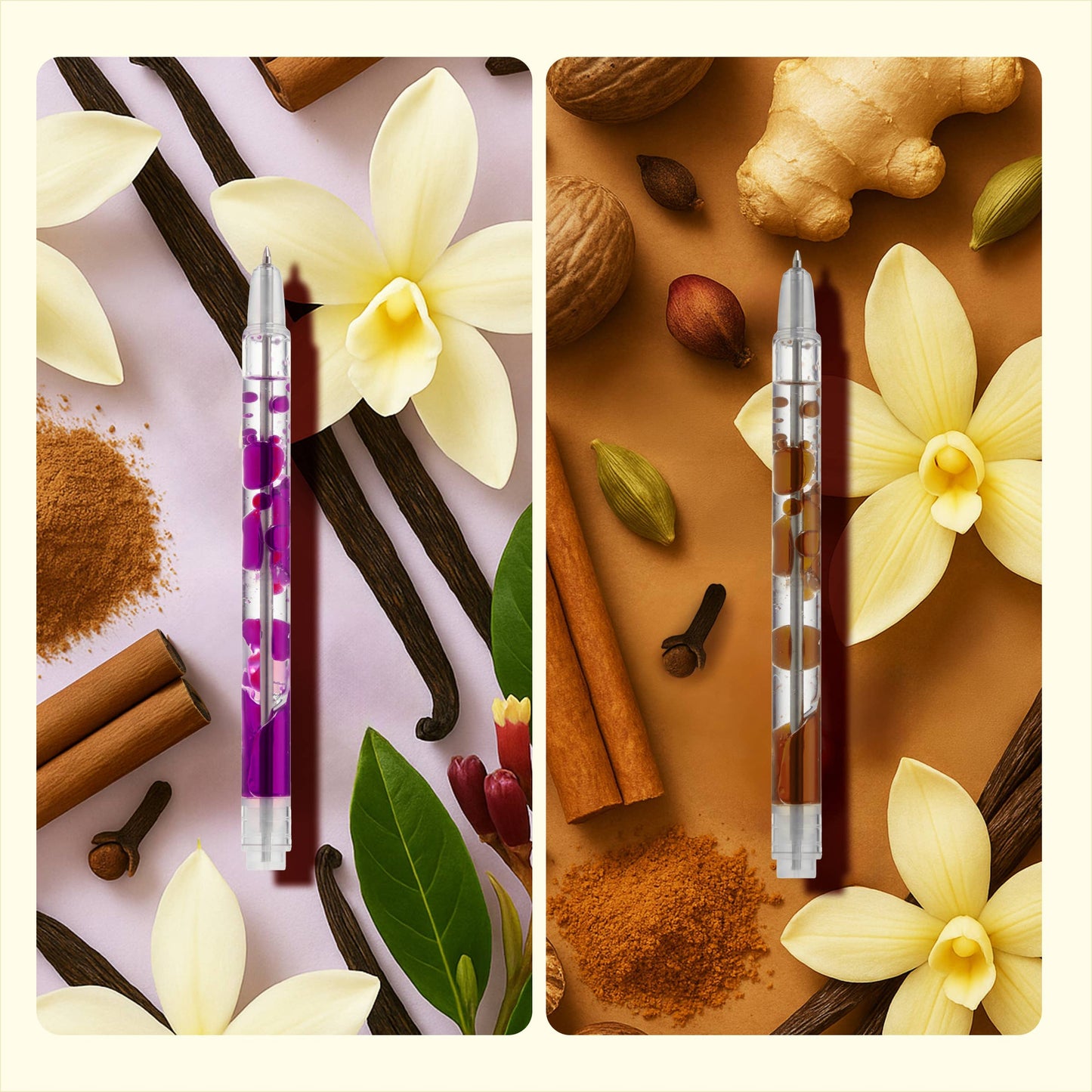 Scented Lava pens 2 PK Violet/Brown